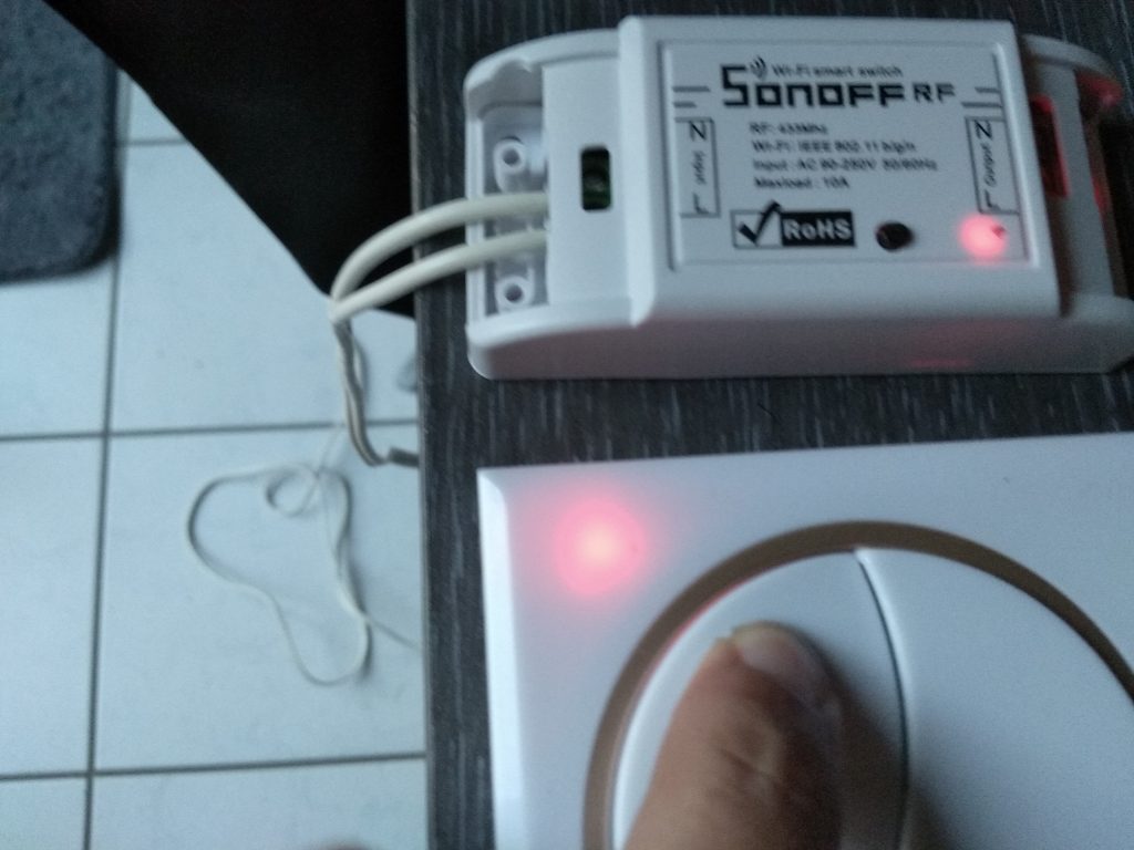 Sonoff RF Jumelage Mode Interrupteur 433MHz